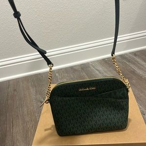 Michael Kors green crossbody